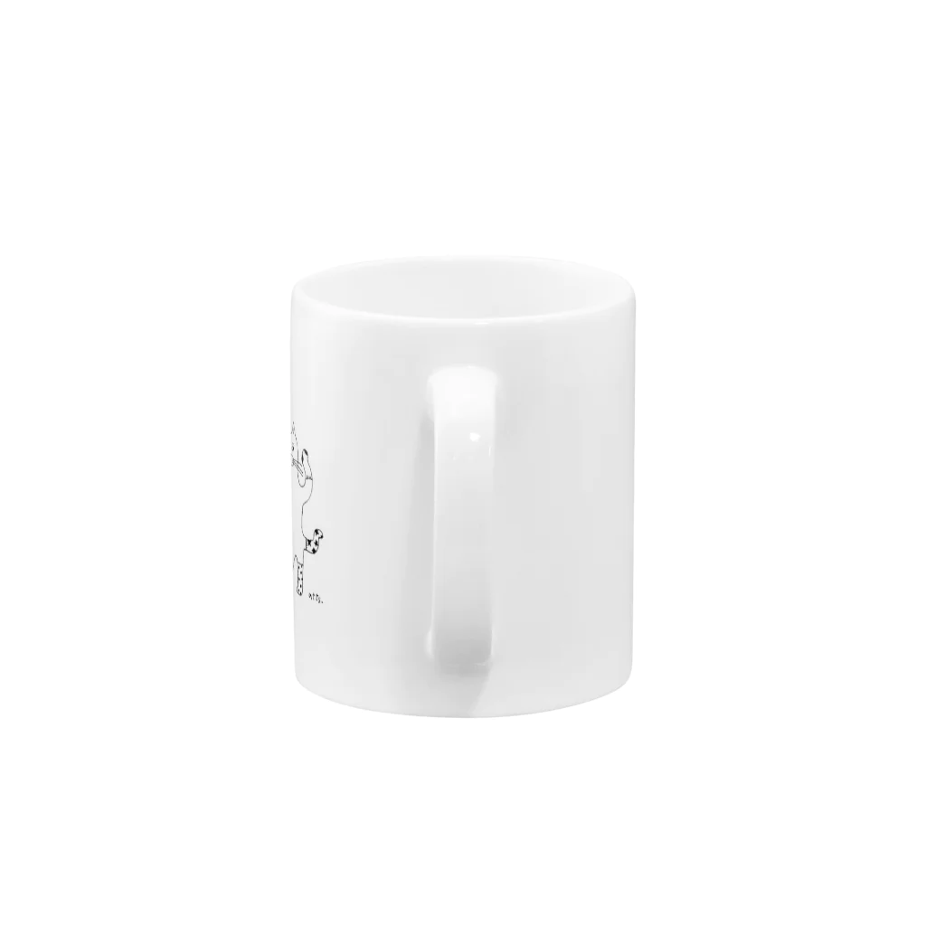 attsjamの靴下ねこ Mug :handle