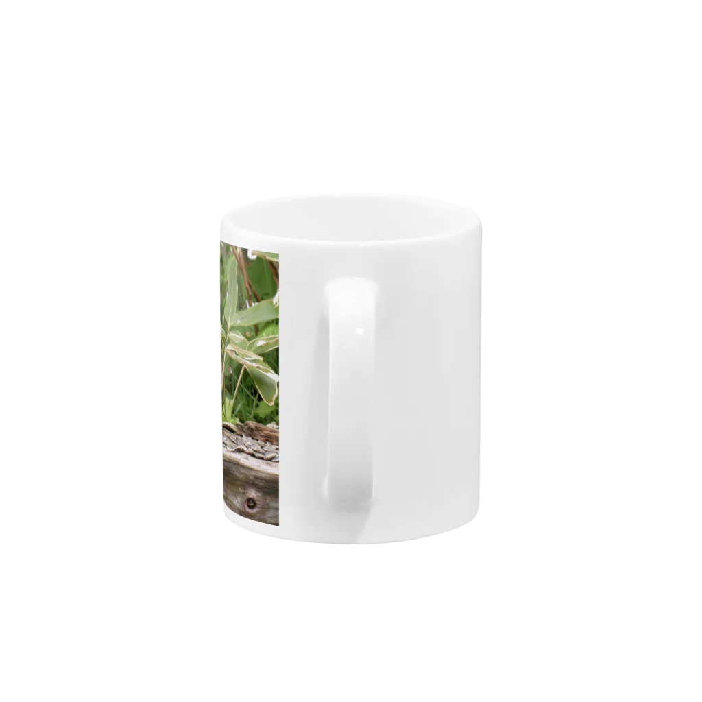 天龍光照の【100円募金】リスのキュートな食事 Mug :handle