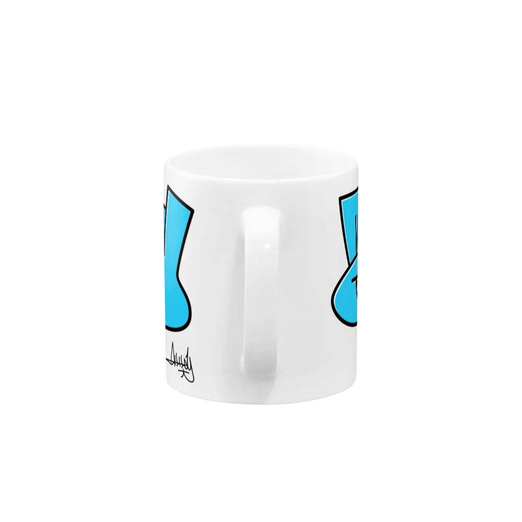 akkeyのショップのakkey マグカップ Mug :handle