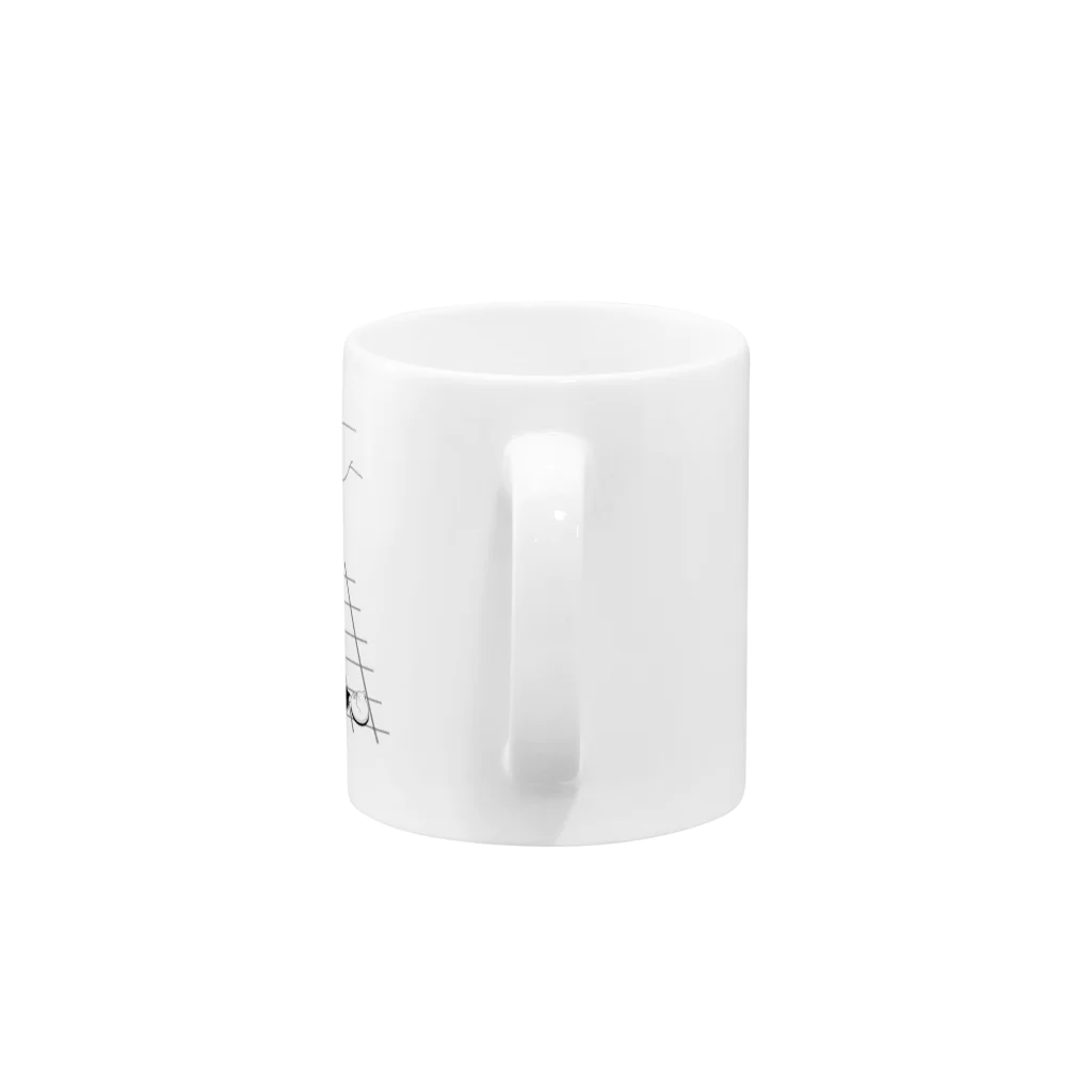 氷熊のおみせのねこのリバーシゲーム Mug :handle