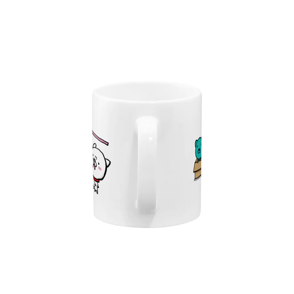 にしもんのキャラクターグッズのいぬのえるのモフー Mug :handle
