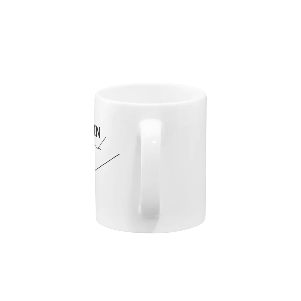 『Nothing Is Real』-- IN SUZURIの仏印h.t.（法界定印）黒 Mug :handle