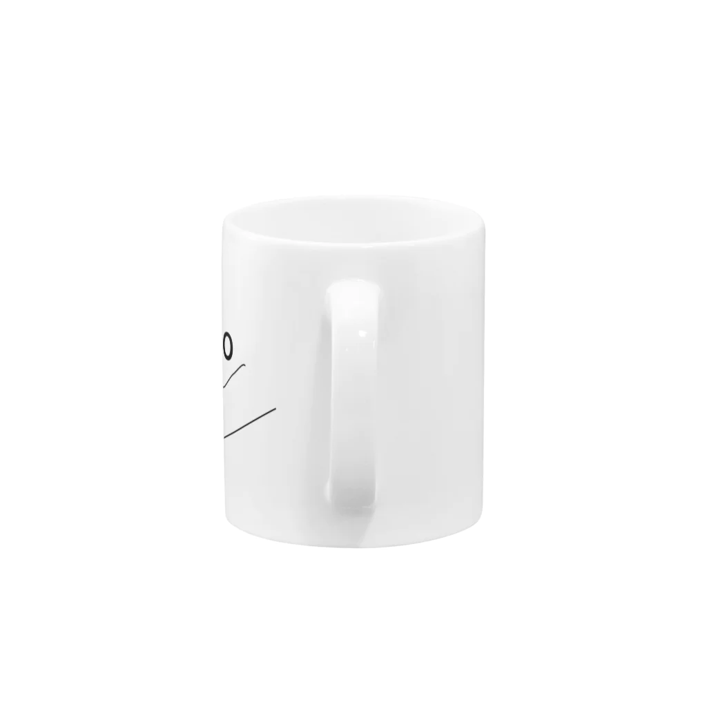 『Nothing Is Real』-- IN SUZURIの仏印h.t.(上品下生）黒 Mug :handle
