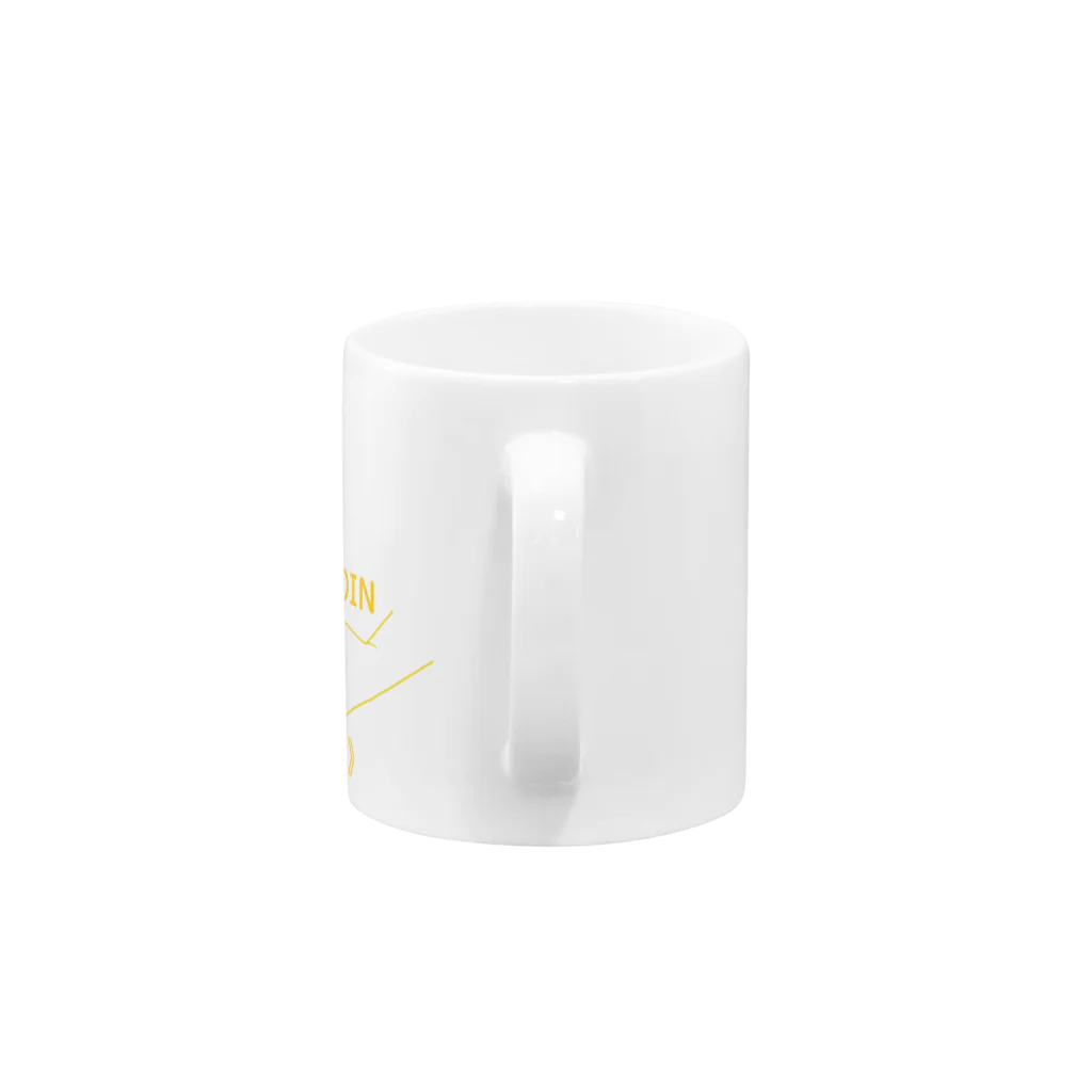 『Nothing Is Real』-- IN SUZURIの仏印h.t.(法界定印）黄 Mug :handle
