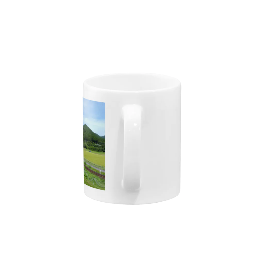 だるまの山の中の秘境駅 Mug :handle