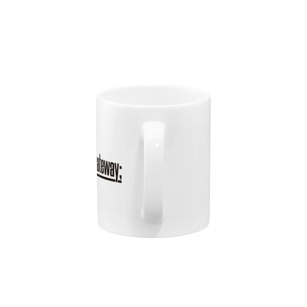 伊達 五十嵐🍣VTuber ヘヴィメタルバンド "503 bad gateway"の503 bad gateway ロゴ（ブラック） Mug :handle