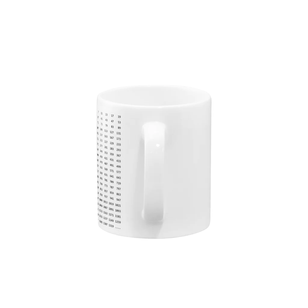 素数屋の素数とロゴ Mug :handle