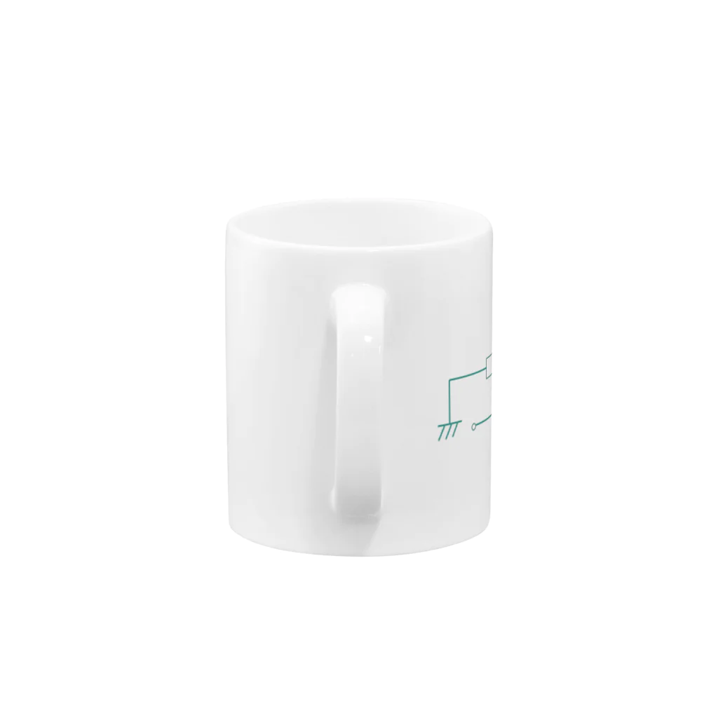e-シャツの発散中カップ Mug :handle