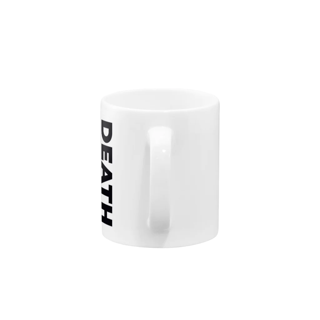 ガイコツグッズのDEATH 縦 Mug :handle
