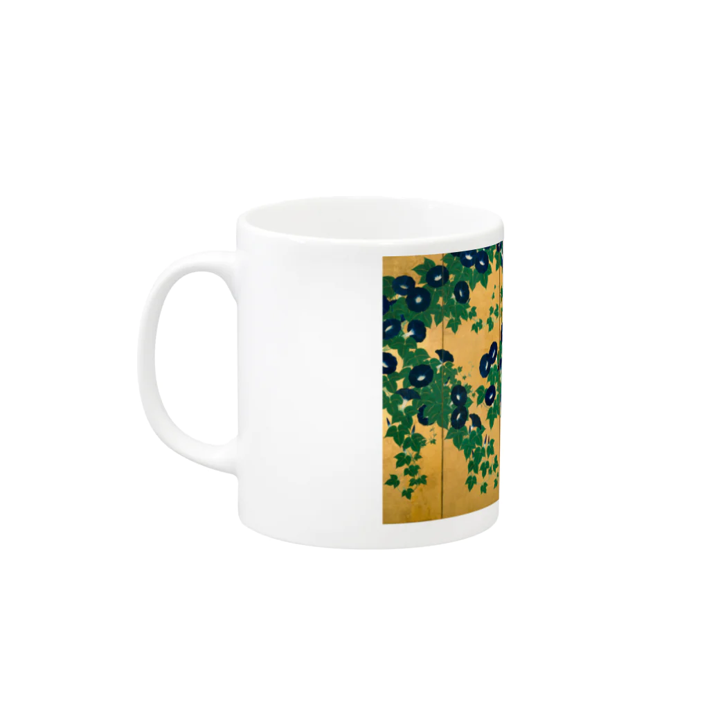 SONOTENI-ARTの002-001　鈴木其一　『朝顔図屏風』　マグカップ Mug :left side of the handle