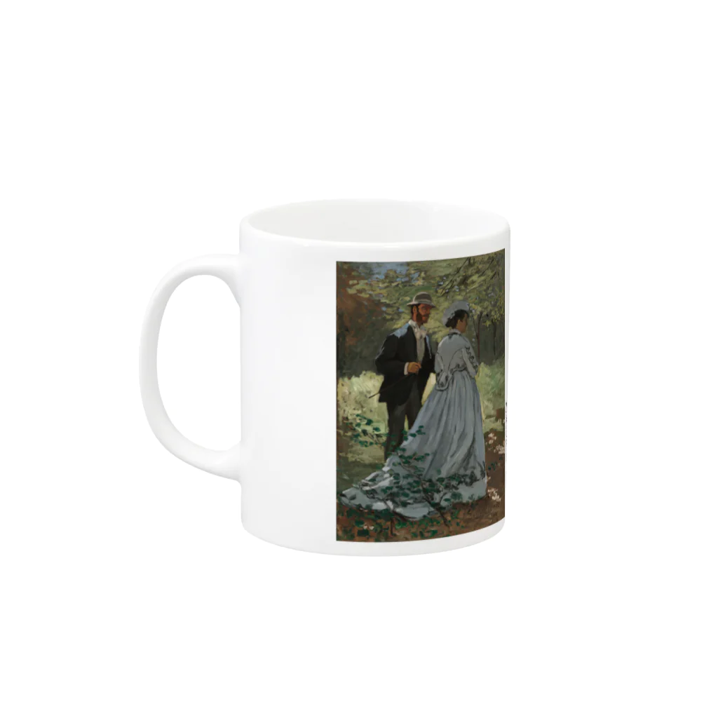 SONOTENI-ARTの004-023　クロード・モネ　『バジールとカミーユ』　マグカップ Mug :left side of the handle