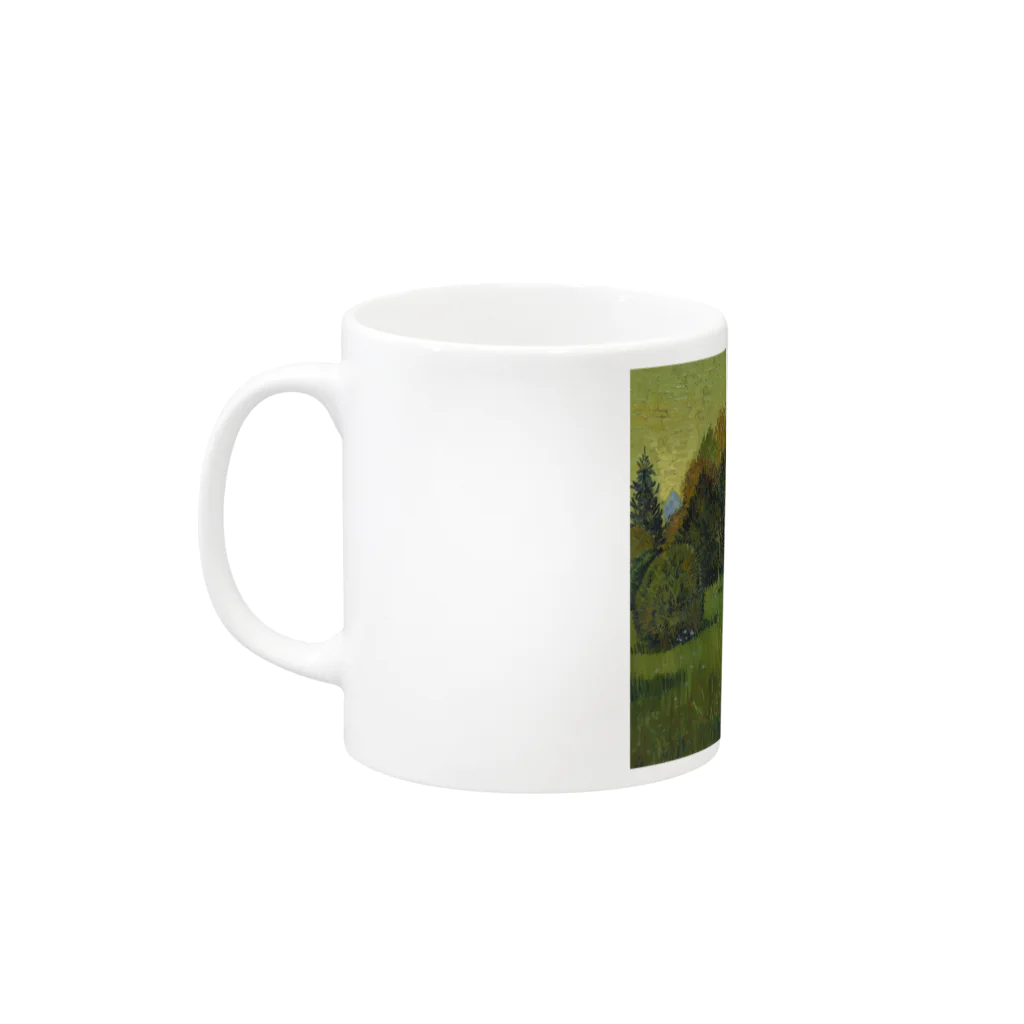 SONOTENI-ARTの005-021　ゴッホ　『詩人の庭』　マグカップ Mug :left side of the handle