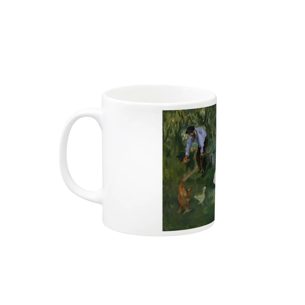 SONOTENI-ARTの012-002　エドゥアール・マネ　『庭のモネ一家』　マグカップ Mug :left side of the handle