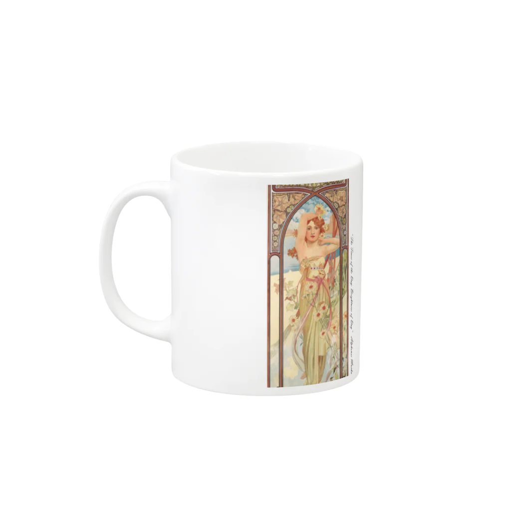 SONOTENI-ARTの014-010　アルフォンス・ミュシャ　『時の流れ：昼の輝き』　マグカップ Mug :left side of the handle