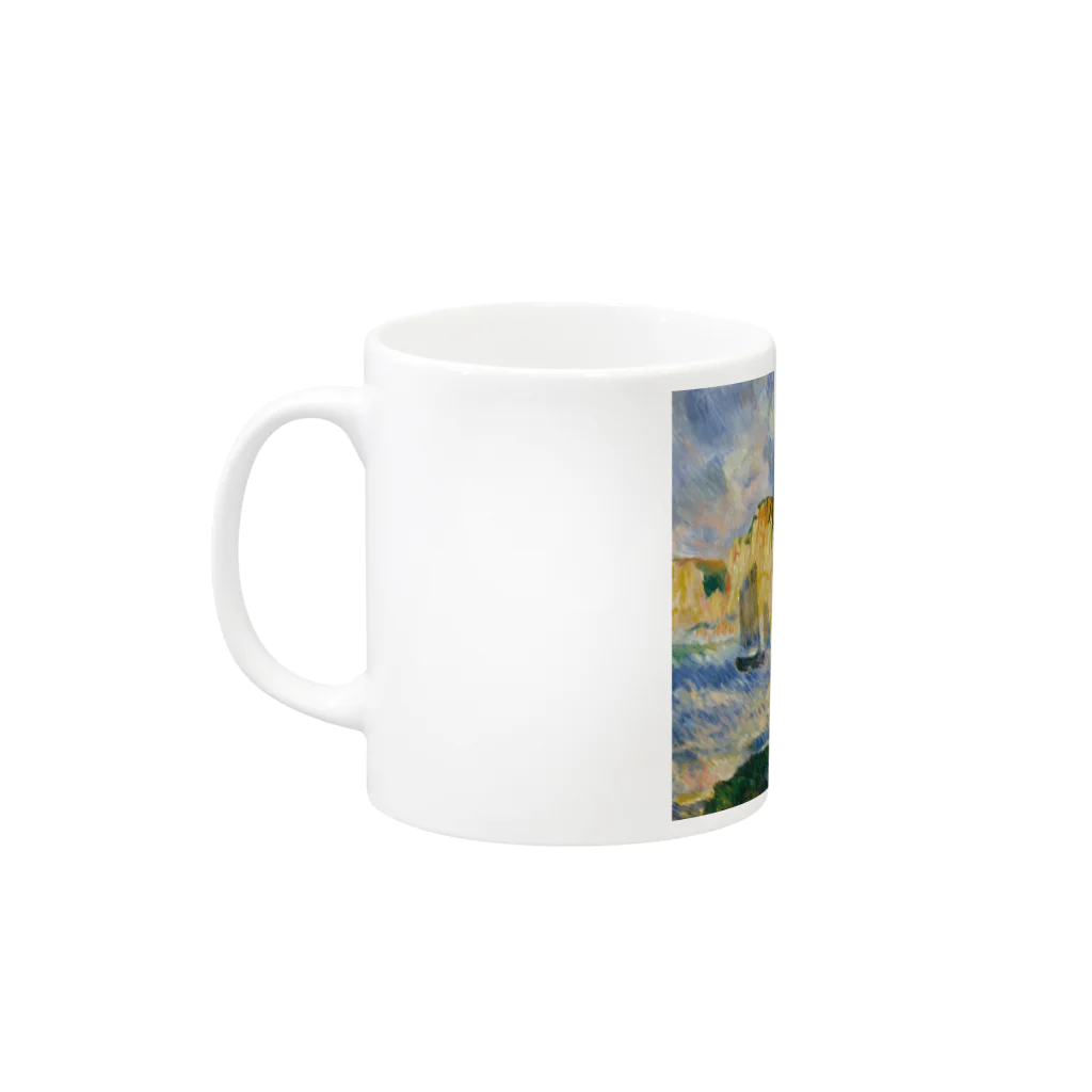 SONOTENI-ARTの016-009　ルノワール　『海と崖』　マグカップ Mug :left side of the handle