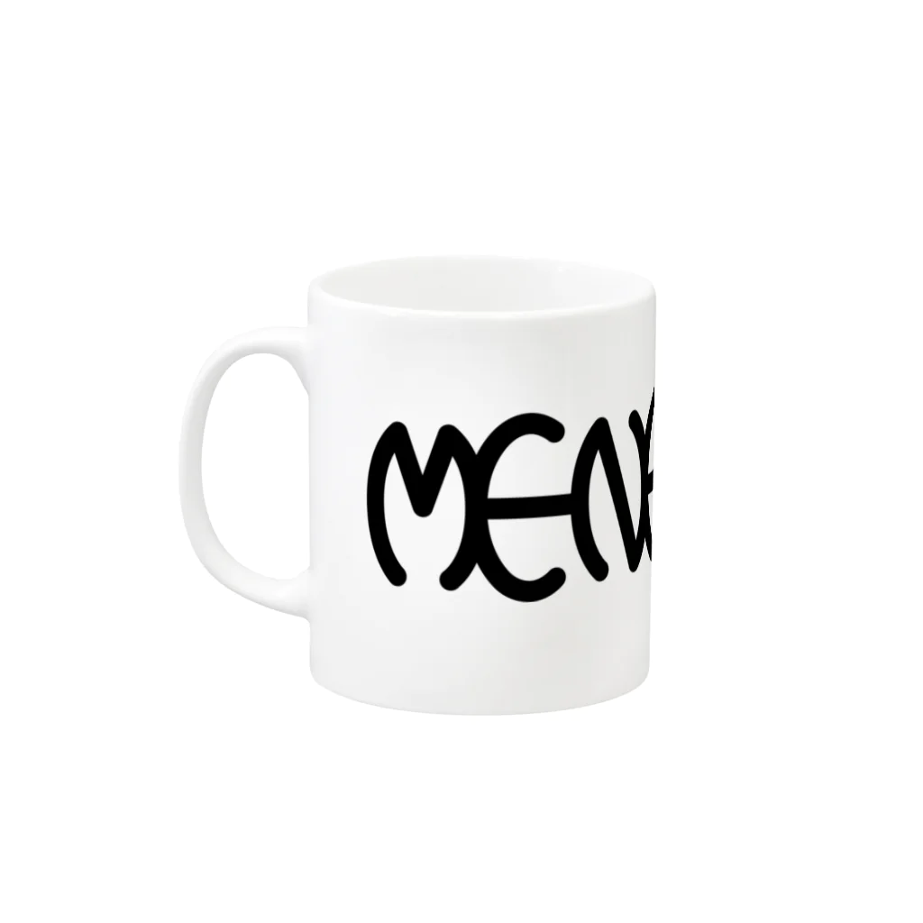Sorihikiman Goods Shopの「メナノダ」ロゴ Mug :left side of the handle