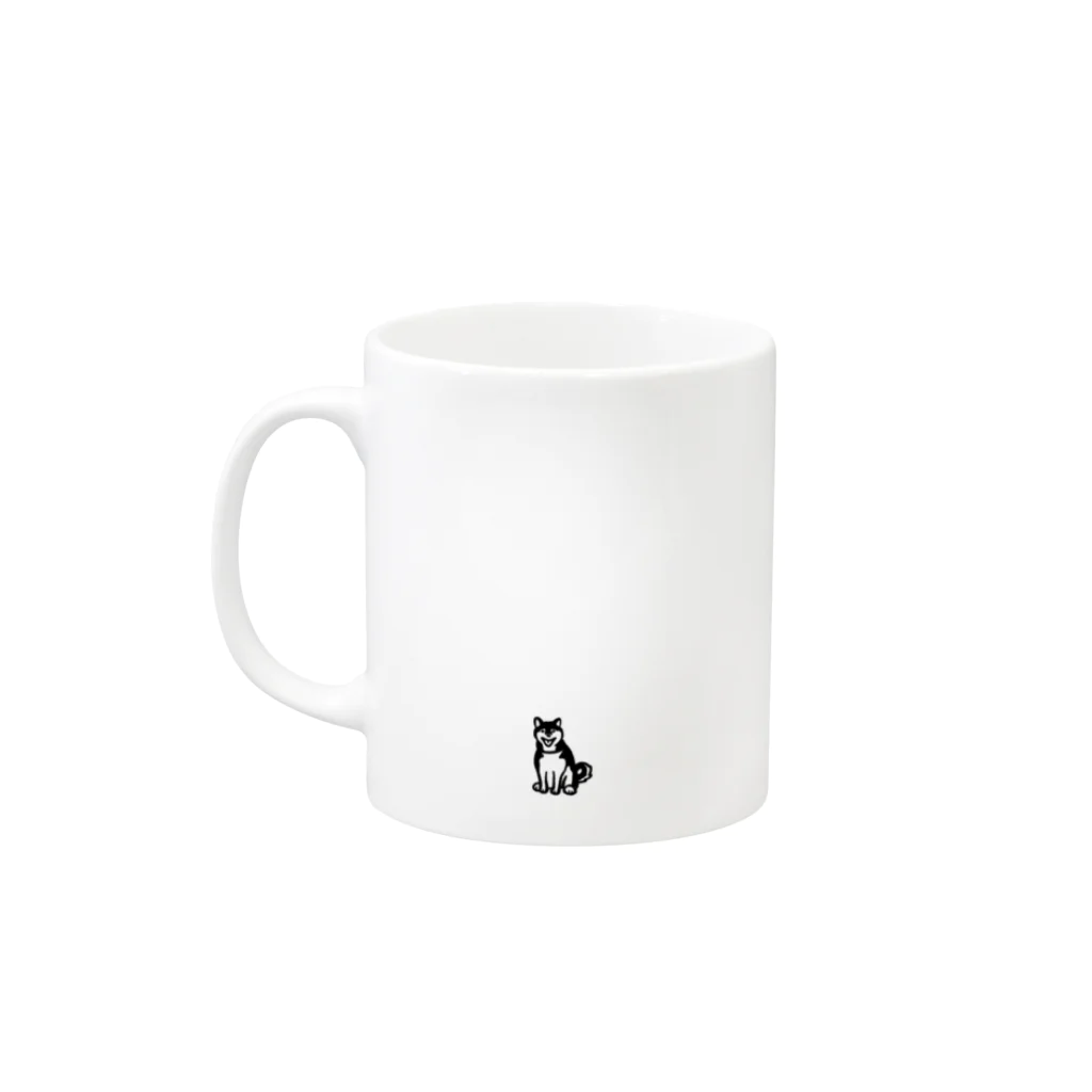 とやまソフトセンターの「柴と軽トラ（モノクロVer.）」by kayamanさん Mug :left side of the handle