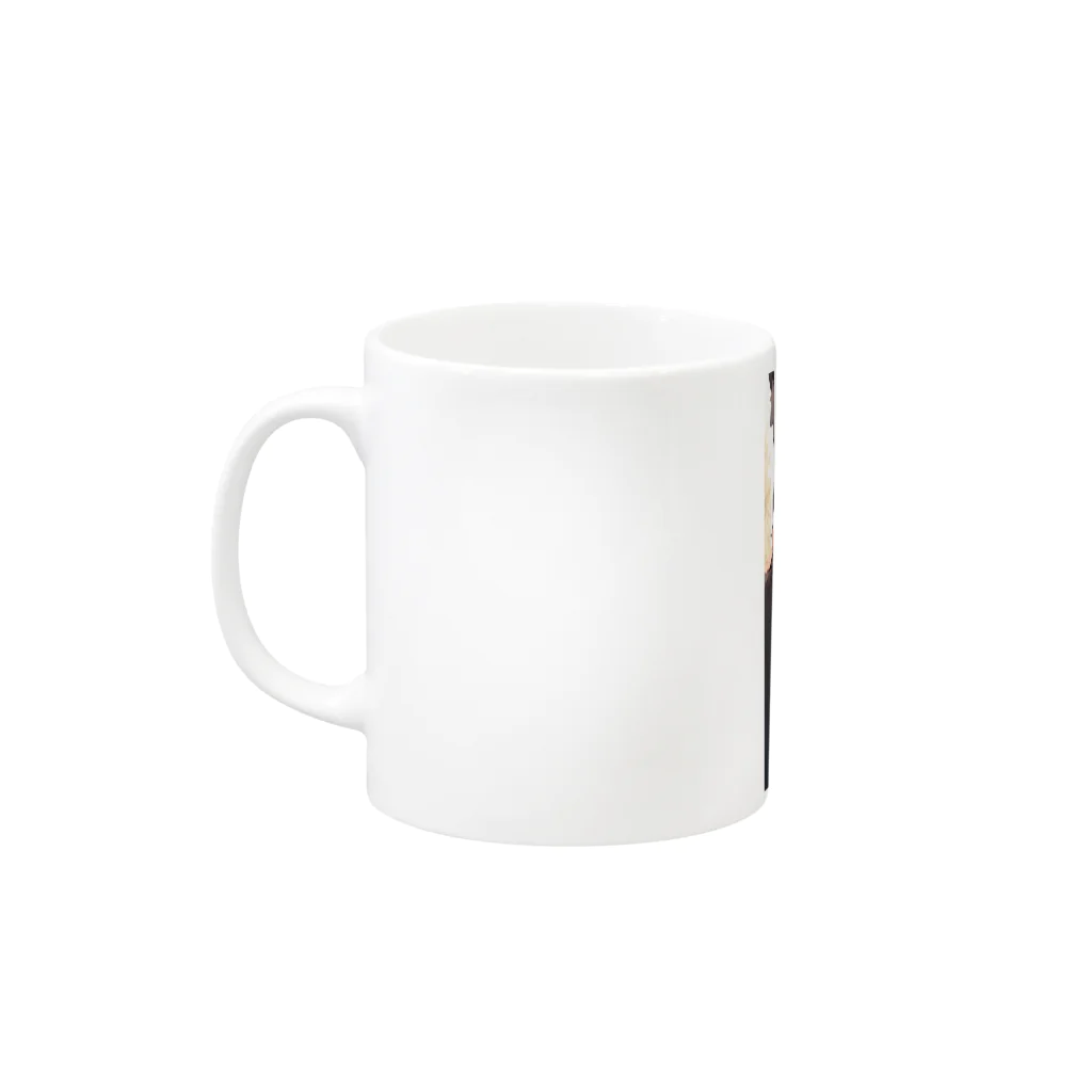 AIイラスト製作所の猫耳娘イラスト集 Mug :left side of the handle