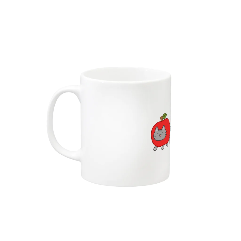 くだものにゃんこ店のくだものにゃんこ Mug :left side of the handle