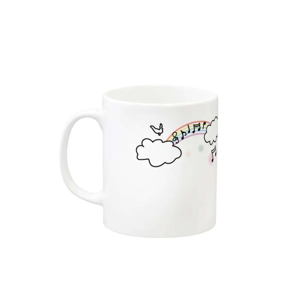 Saaya's Shopのひーくんと木守歌 Mug :left side of the handle