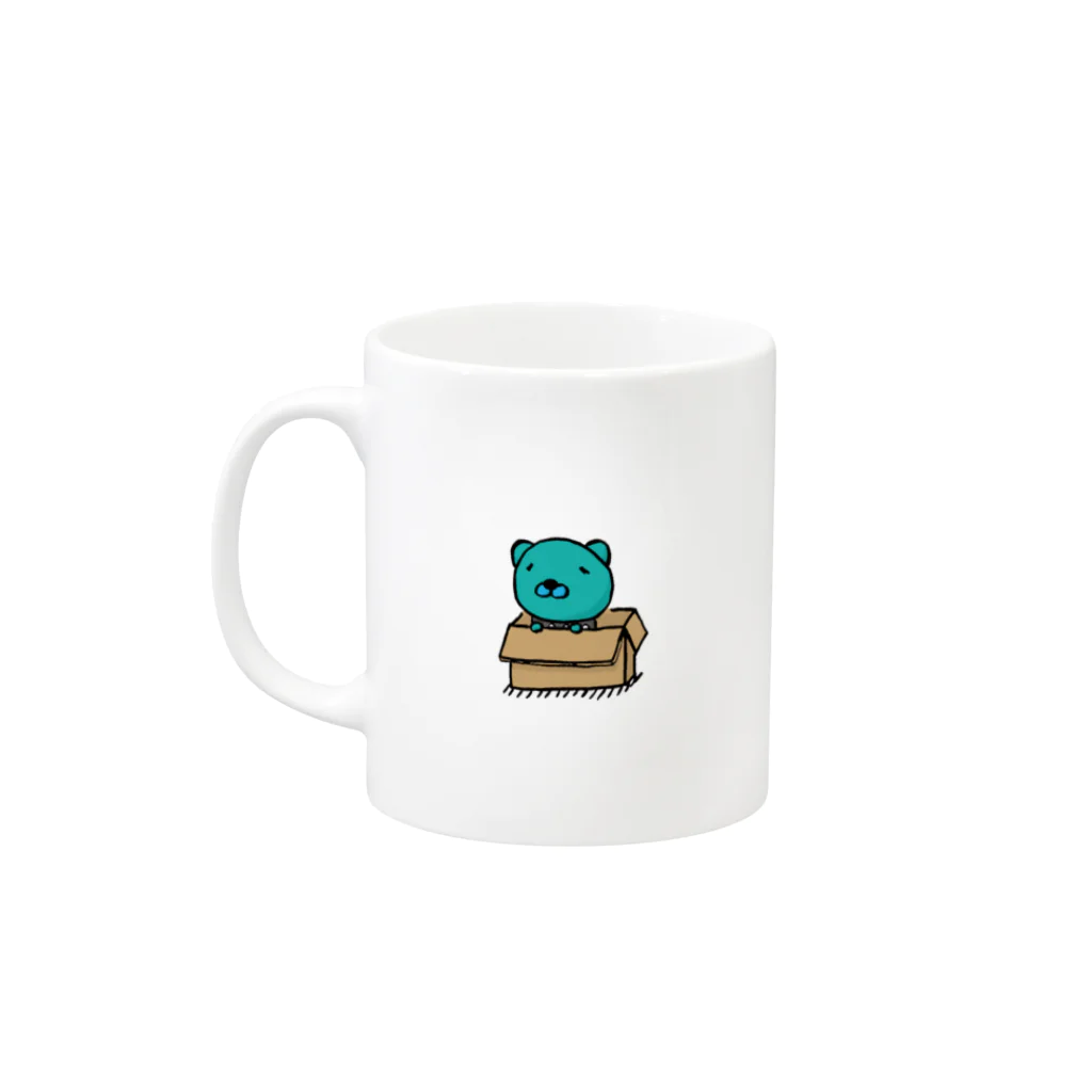 にしもんのキャラクターグッズのいぬのえるのモフー Mug :left side of the handle