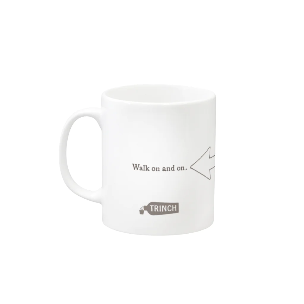 TRINCHのKEEP LEFT Mug :left side of the handle