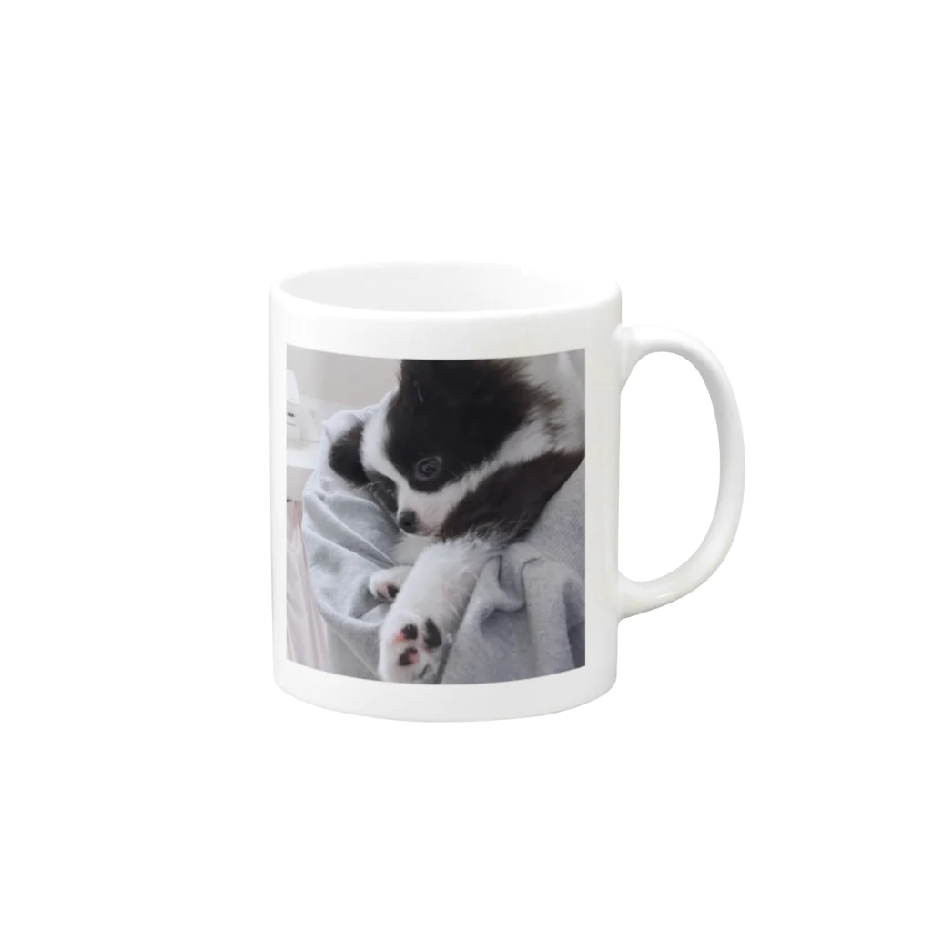 あるちゃんさん屋さんのかわいい肉球(文字入り) Mug :right side of the handle