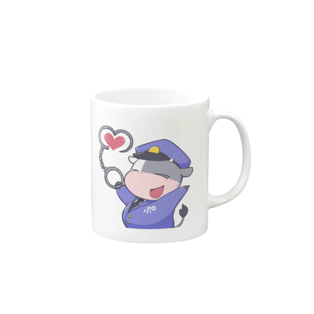 歌い手POLICE SHOPのありが逮捕 Mug :right side of the handle