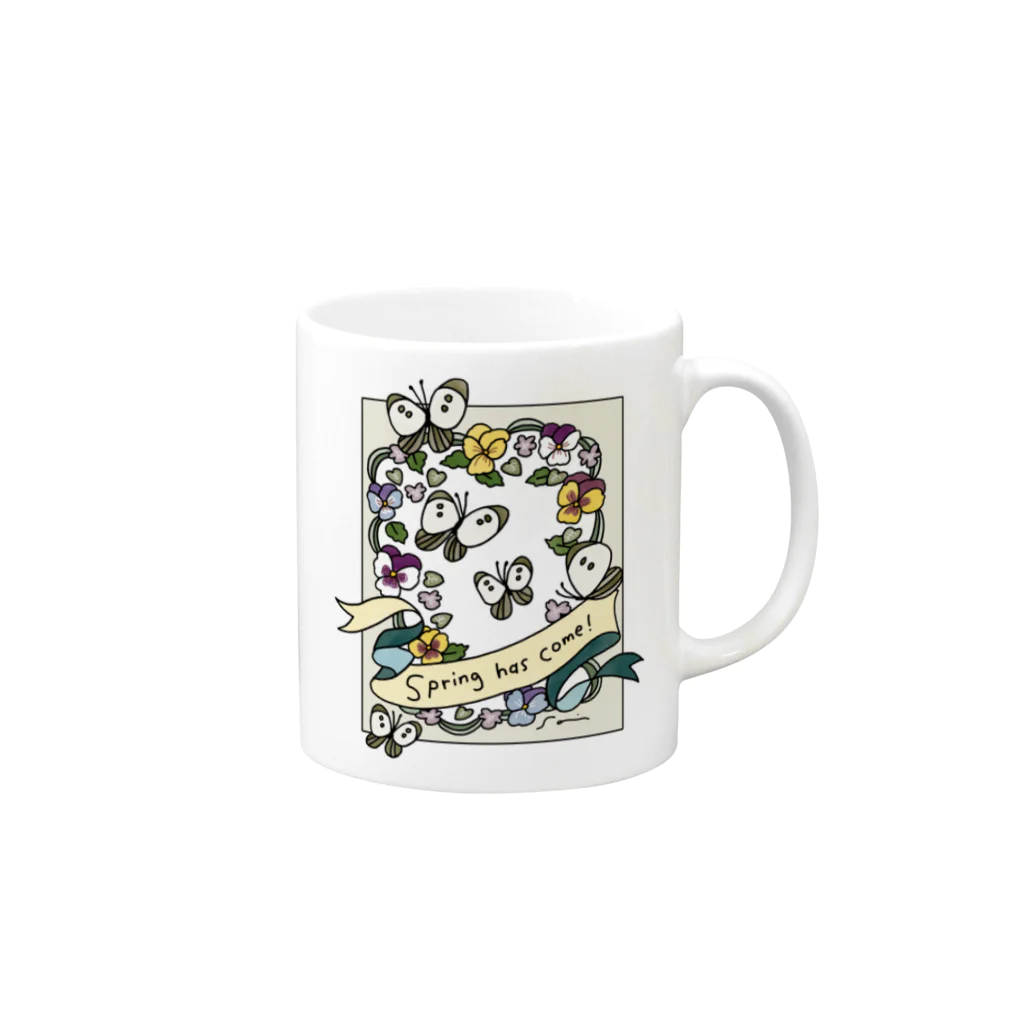 anwonのスプリング、ハズカム！ Mug :right side of the handle