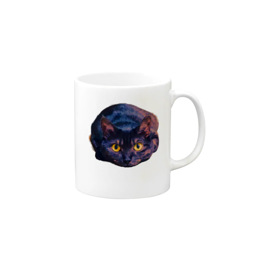bootstrapの実家の猫 Mug :right side of the handle