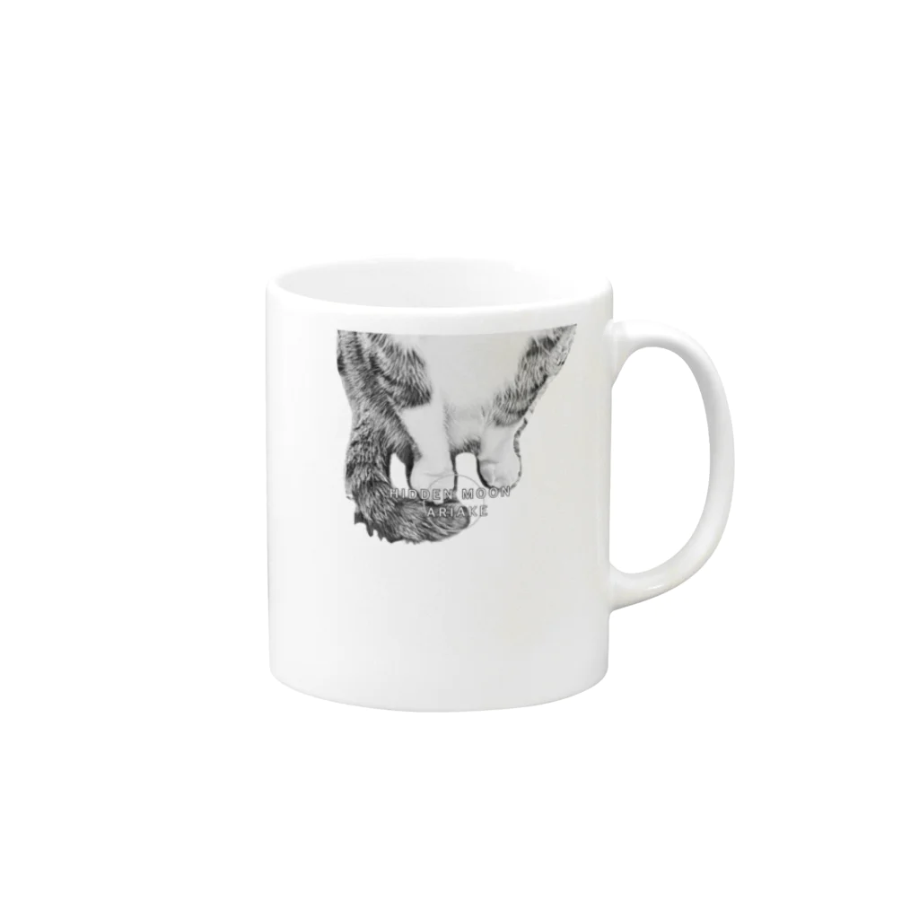 HIDDEN MOON-ARIAKEの16 Mug :right side of the handle