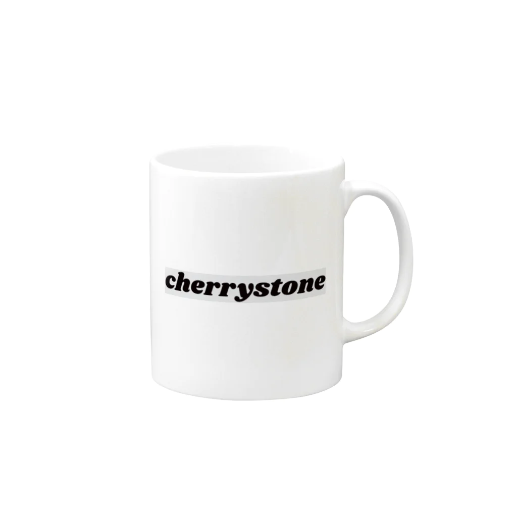 公式　猫目石検定　CHERRYSTONE　　のCHERRYSTONE　チェリーストーン Mug :right side of the handle