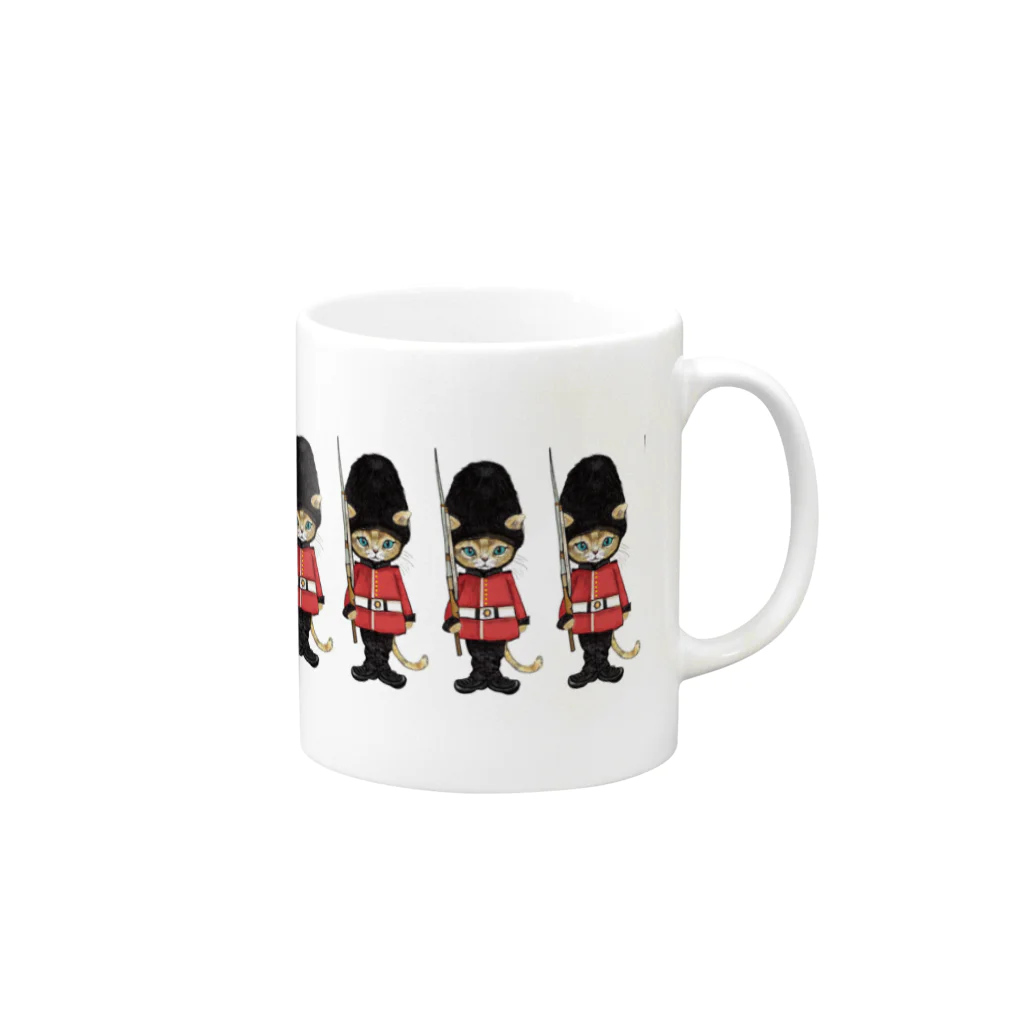 Ringo - Ring a Ring o' Roses　at SUZURIのロンドンキャット Mug :right side of the handle