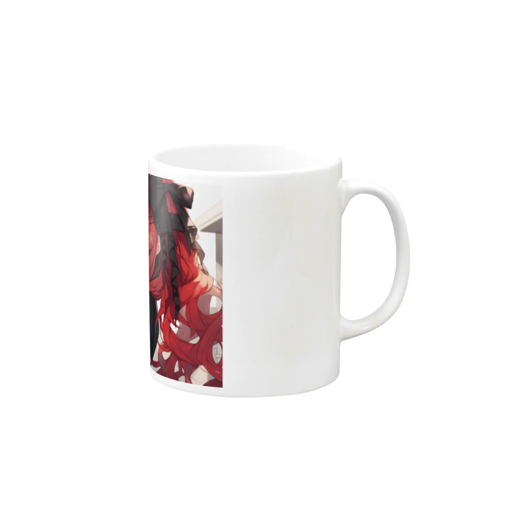 AIイラスト製作所の猫耳娘イラスト集 Mug :right side of the handle