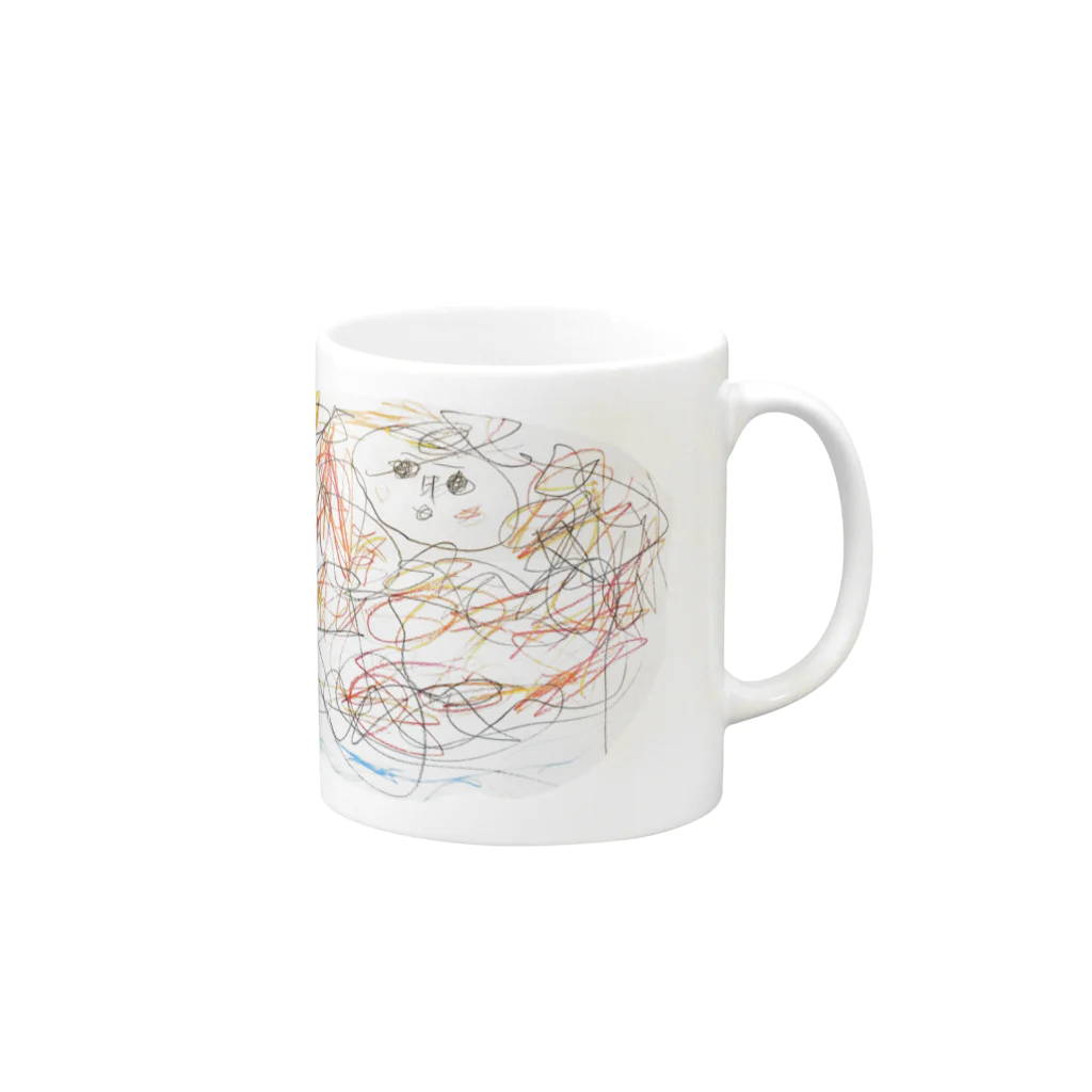 おまつりだいすきどっとこむのねぷた絵 Mug :right side of the handle