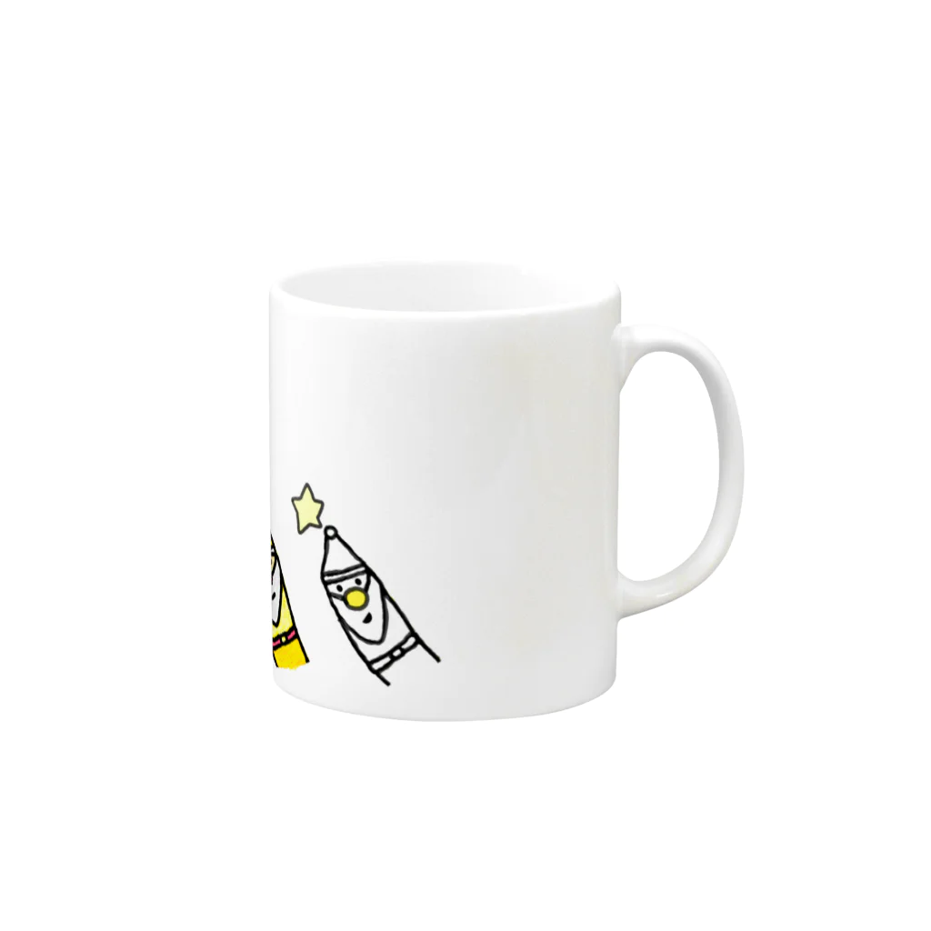 ろーずべらにゅうのななめなサンタ02 Mug :right side of the handle