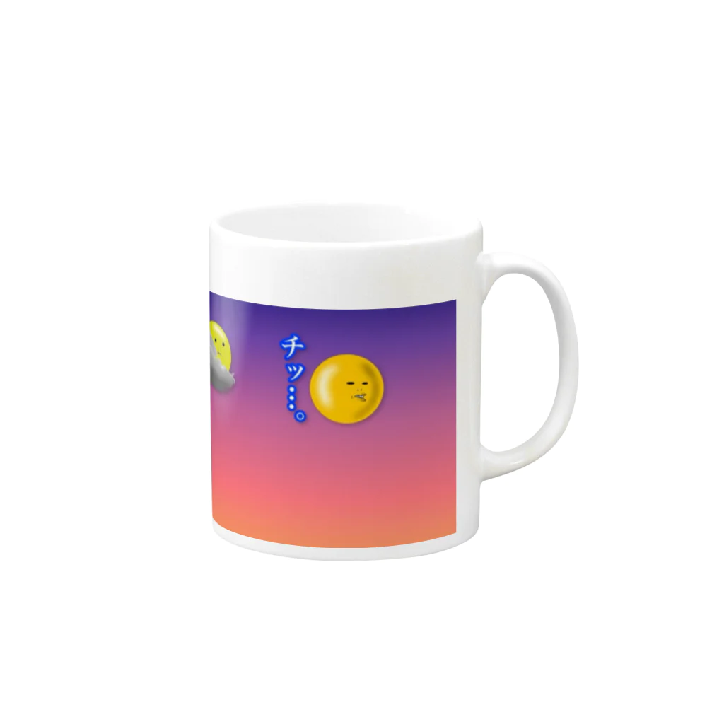 studio_toraのスーパームーン太郎（4体ver.） Mug :right side of the handle