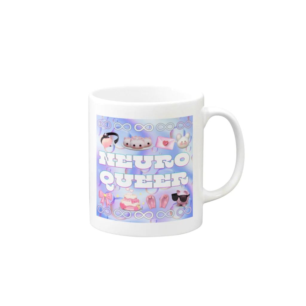 らららのNeuroQueerギャル Mug :right side of the handle