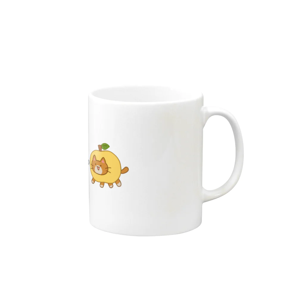 くだものにゃんこ店のくだものにゃんこ Mug :right side of the handle