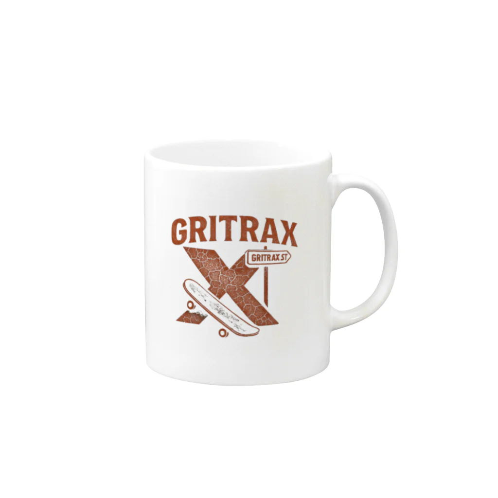 GRITRAX グリトラックスのGRITRAX グリトラックス ロゴグッズ Mug :right side of the handle