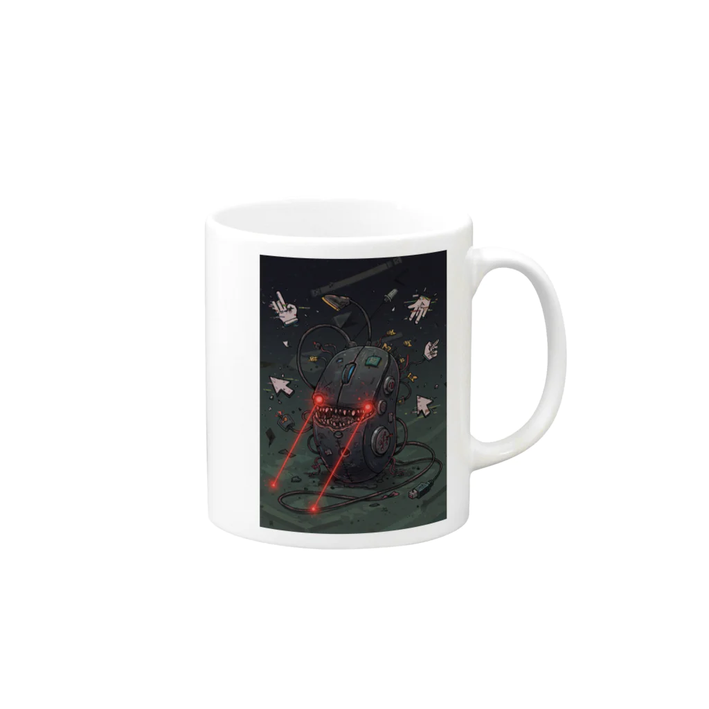 Chaos_MASAのクリック・クリーチャー Mug :right side of the handle