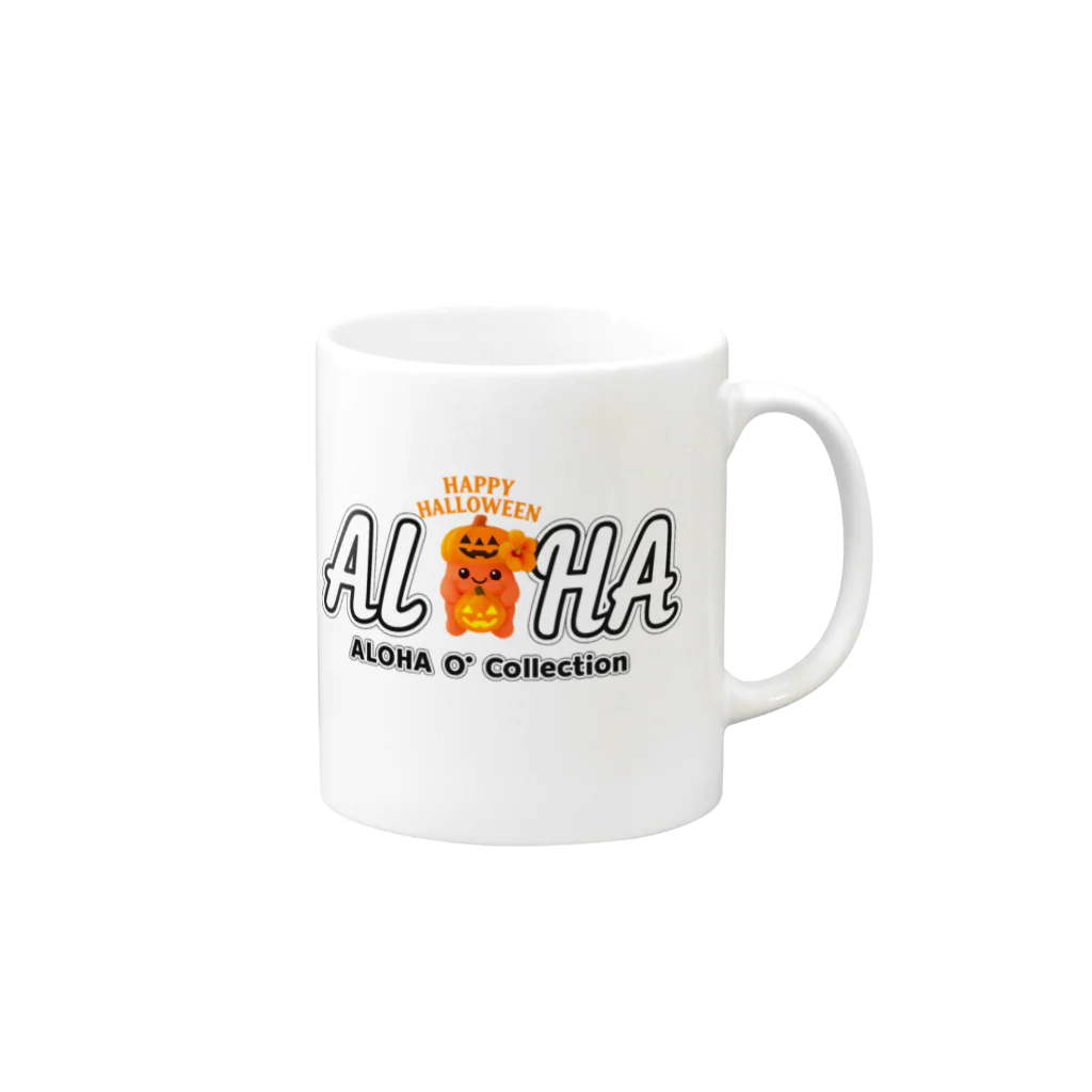 Aloha-jellyのALOHA O’ Halloween 🎃 ジャックオーランタン帽子Aloha-Jelly Mug :right side of the handle