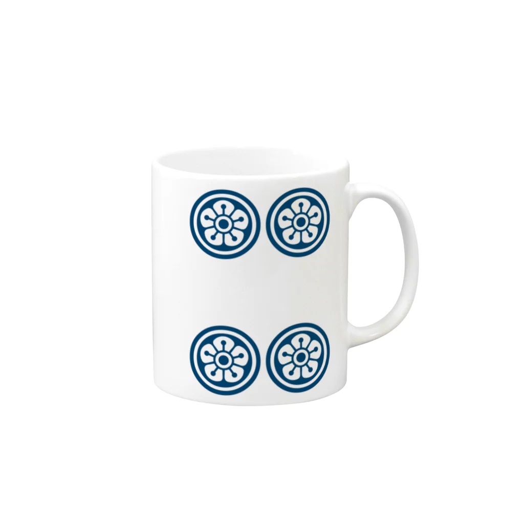 麻雀牌 4筒 スーピン 漢字のみ＜筒子> / 麻雀ロゴTシャツ