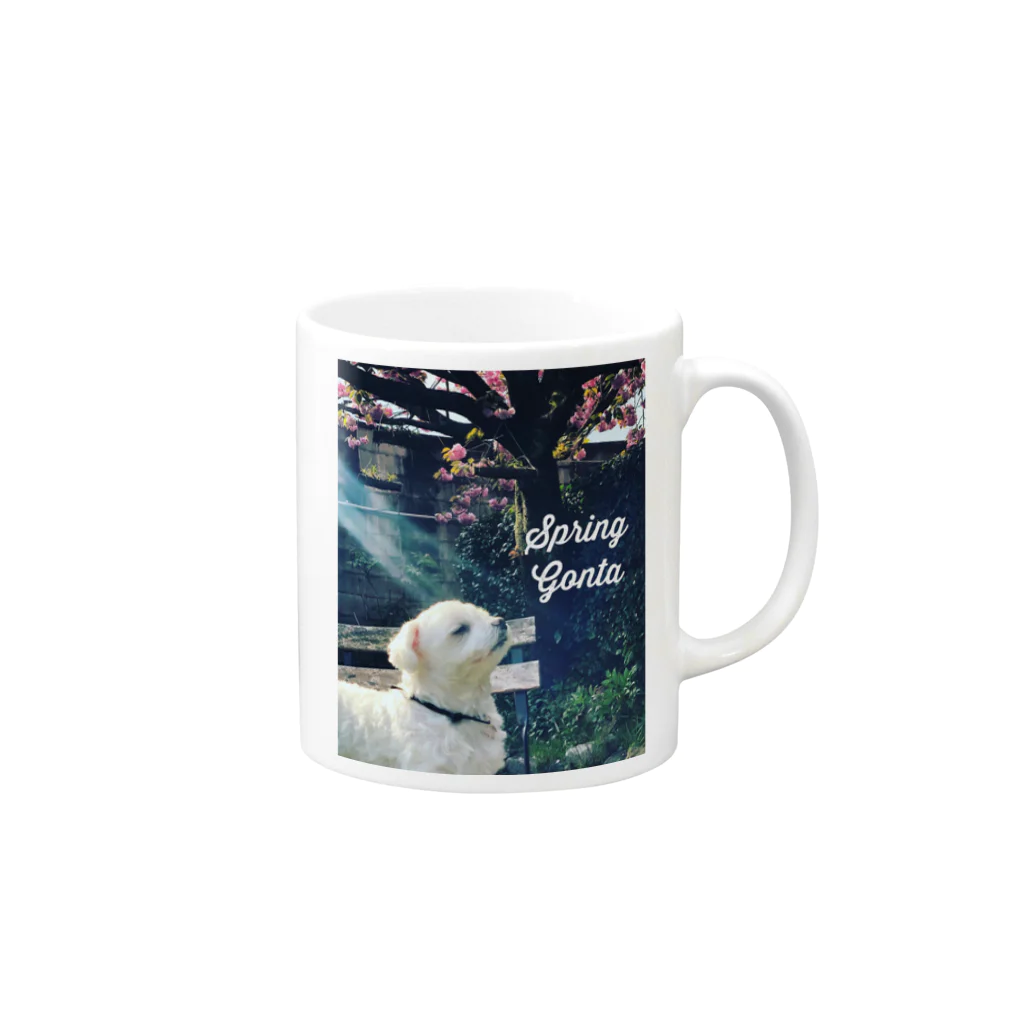 ほんしょうじのSpringGonta Mug :right side of the handle