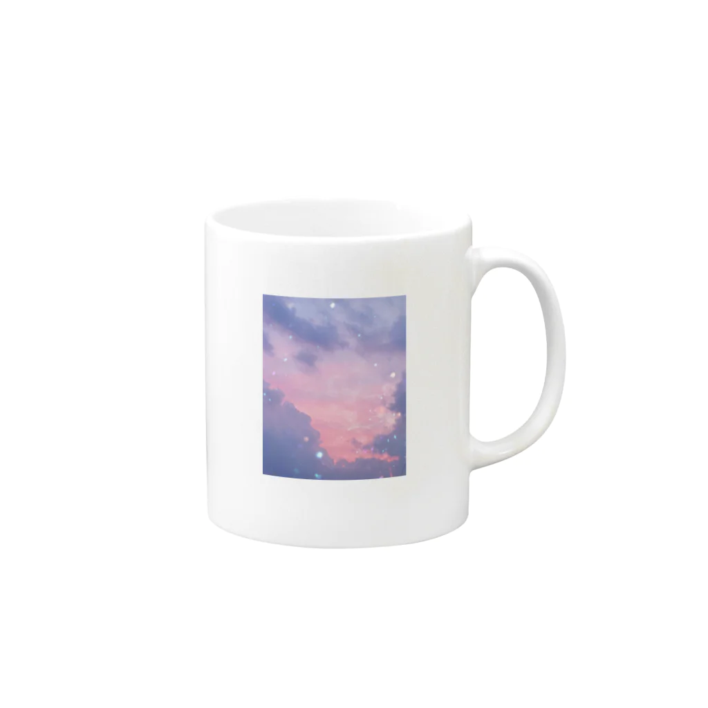 さくらんぼの空 Mug :right side of the handle