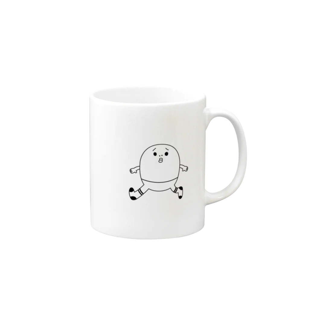 くつ下くんのくつ下くん Mug :right side of the handle