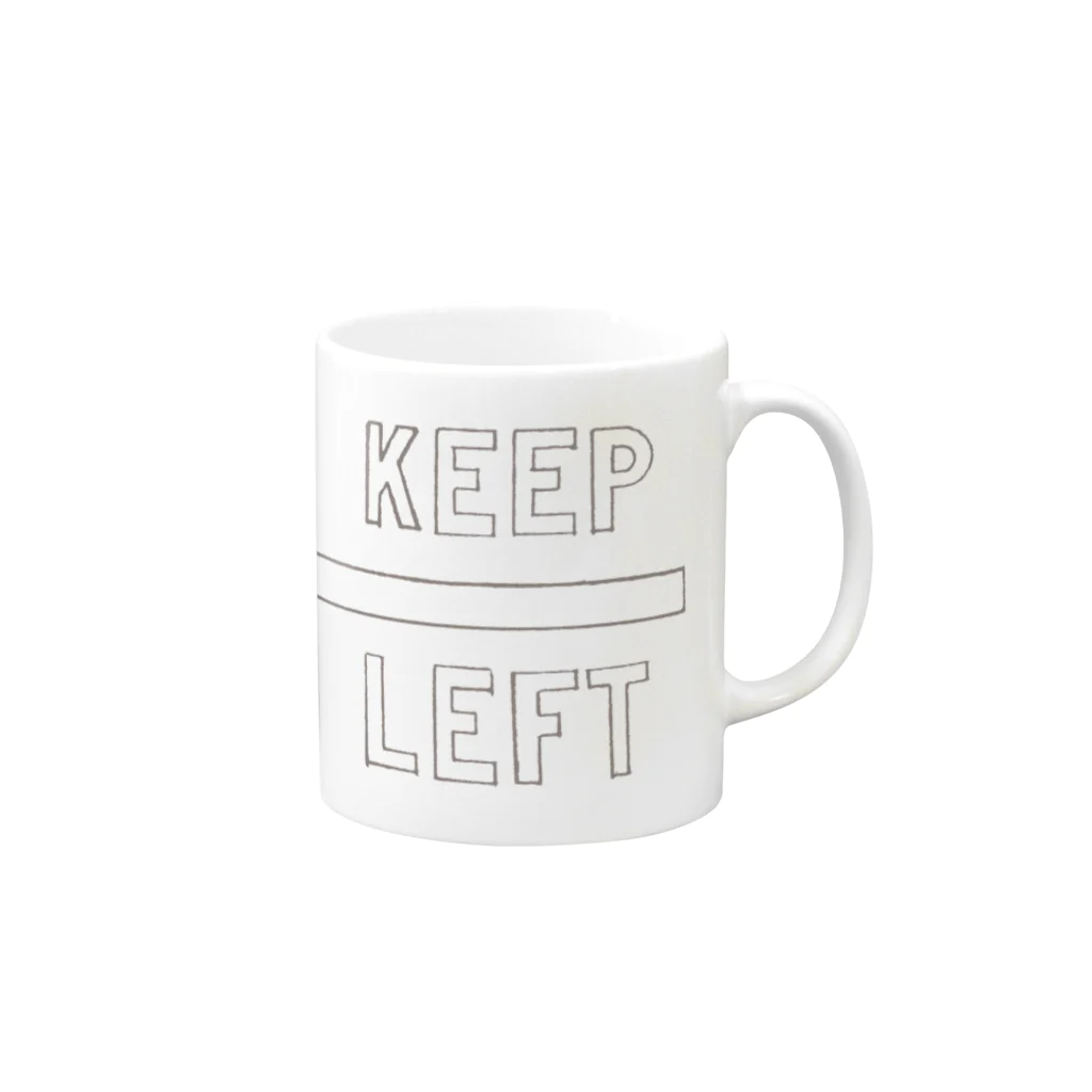 TRINCHのKEEP LEFT Mug :right side of the handle