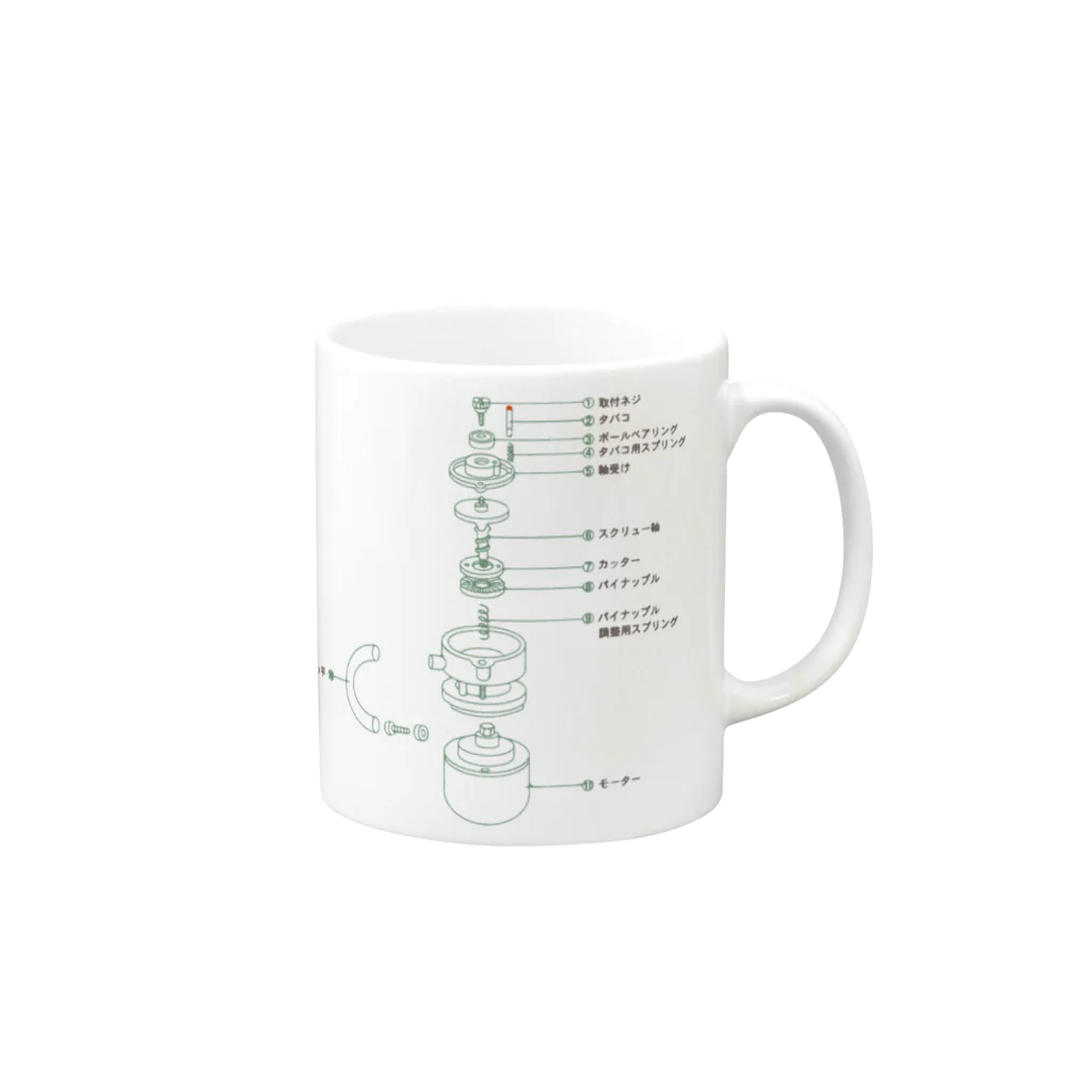 マグカップの構造と各部名称 Mug by TRINCH ∞ SUZURI