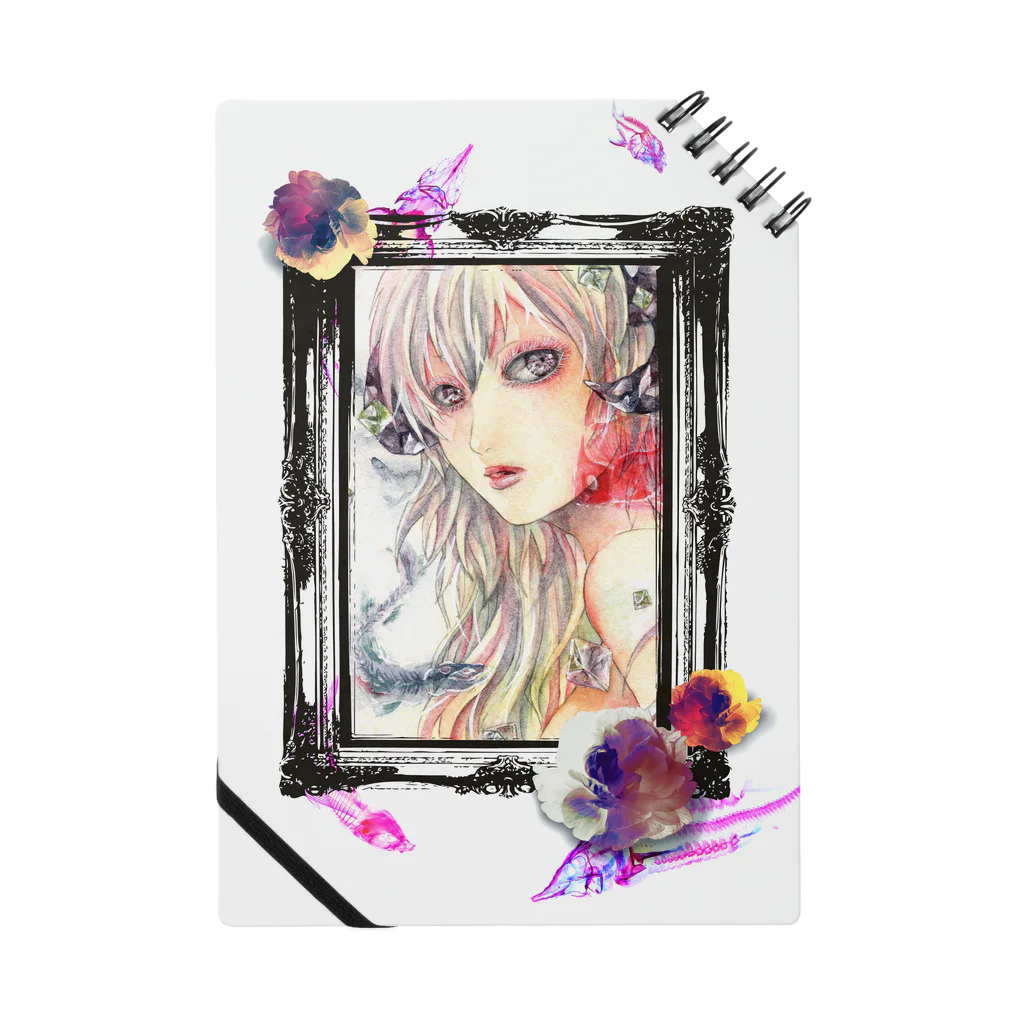 blue qualiaのフローライトの肖像 Notebook