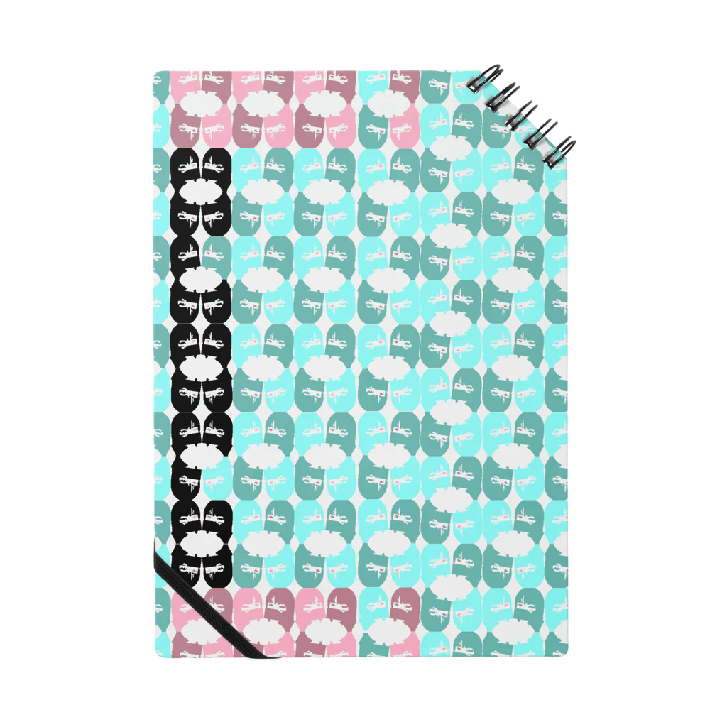 ゆかりイエローのAsagao幾何学2023-3 Notebook